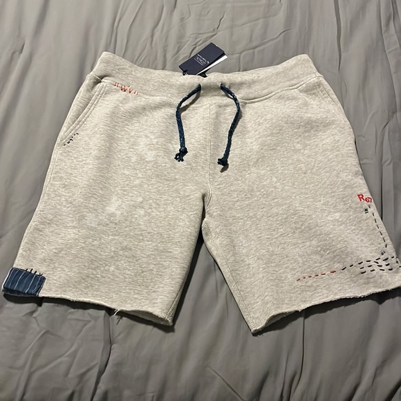 Polo Ralph Lauren Other - $150 Polo Ralph Lauren Distressed Fleece Shorts Size L NWT